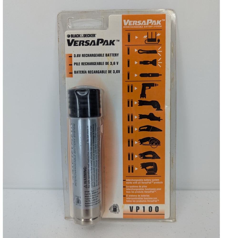 NEW SEALED Black & Decker VP100 Replacement VersaPak 3.6 Volt Battery